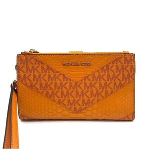 Michael Kors Large Double Zip Wallet Wristlet Cider Multi